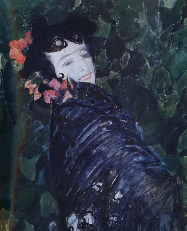 Alexander Yakovlevich GOLOVIN The woman of Spanish Germany oil painting art